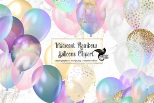Download Iridescent Rainbow Balloons Clipart - Balloons Collection