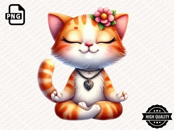 Download Funny Cat Doing Yoga Clipart PNG - Funny Collection