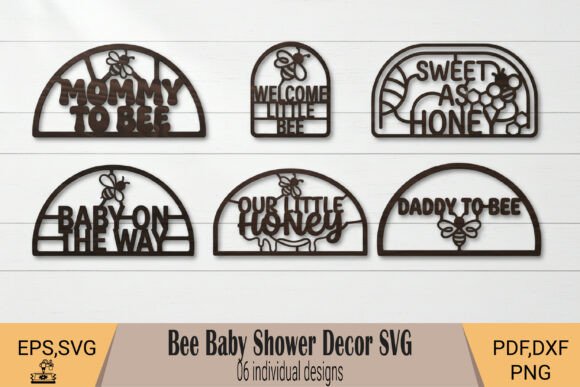 Download Bee Baby Shower Wall Decor SVG - Premium Resources