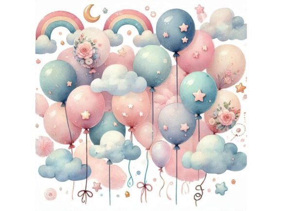Download Dreamy Pastel Balloons - Balloons Collection