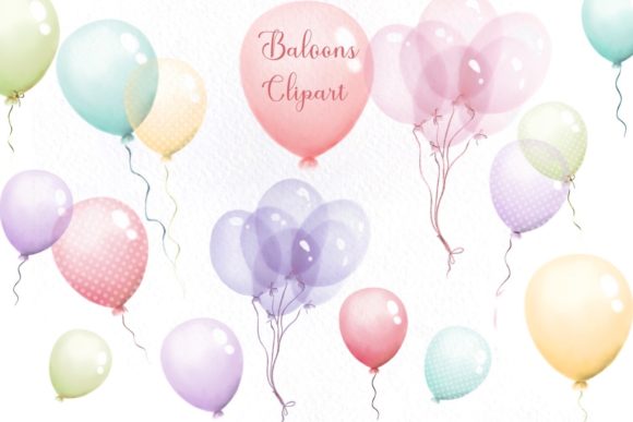 Download Watercolor Balloons Clipart - Balloons Collection