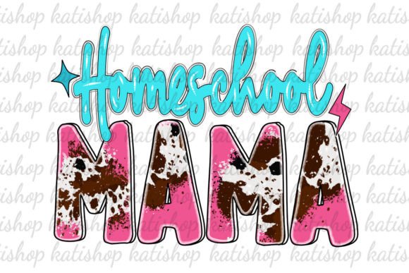 Download Home School Mama Cowhide Png Sublimation - Home school Collection