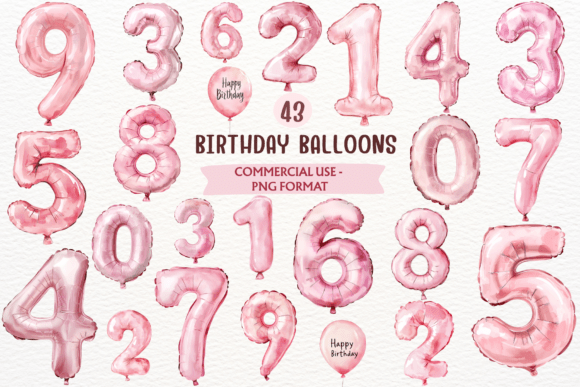 Download Pink Birthday Balloons Party PNG Clipart - Balloons Collection