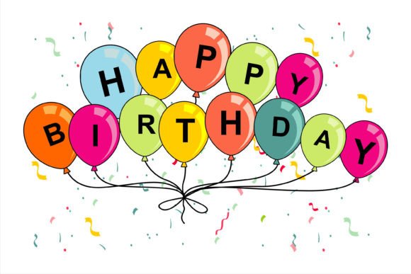 Download Happy Birthday Balloons and Confetti - Balloons Collection